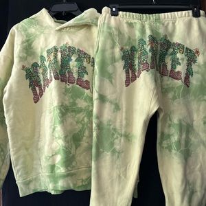 Market Arc Hawaiian Garden Tye Dye Sweatsuit Set Hoodie And Pants!